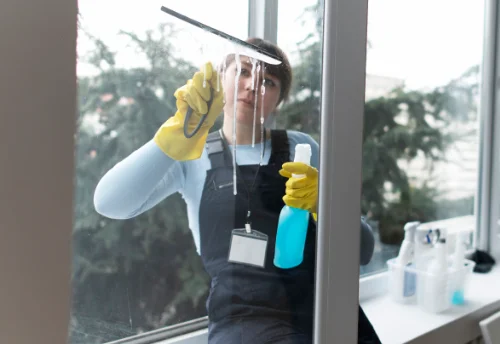 Nettoyage de vitres intérieures et extérieures à la Tieule